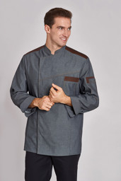 Zeige Details für Herren Kochjacke  Bild von Herren Kochjacke