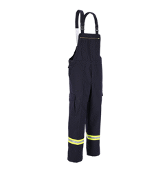 Zeige Details für Latzhose Baumwolle mit Reflexstreifen Bild von Latzhose Baumwolle mit Reflexstreifen