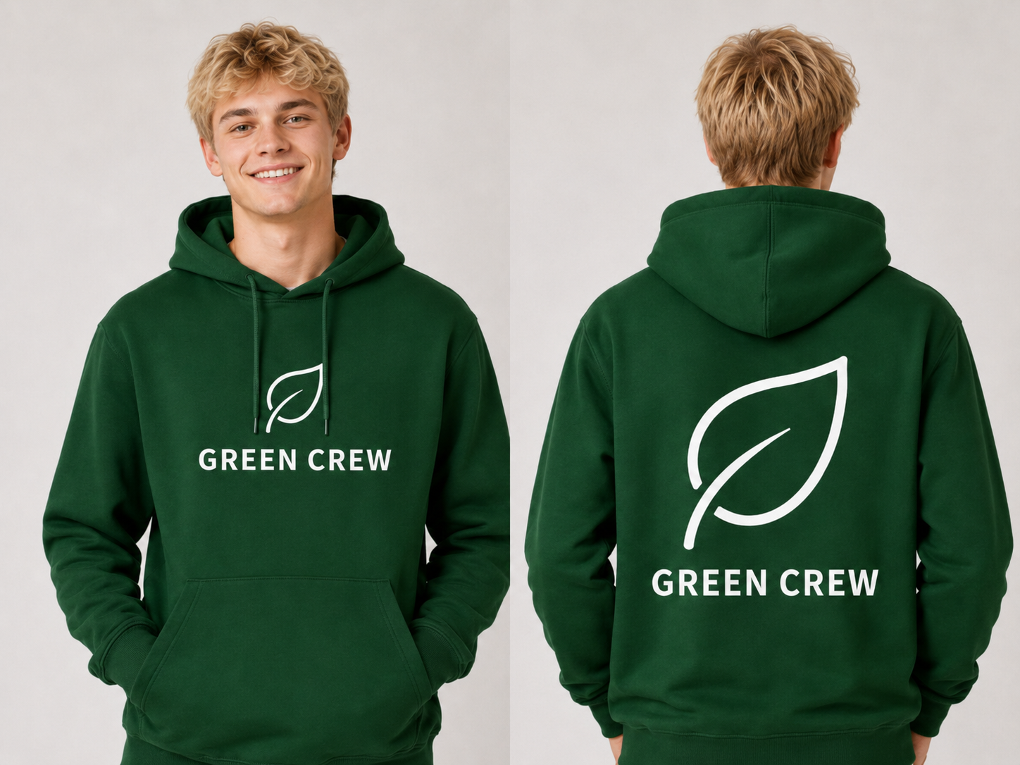 Beispiel für Hoodie mit Logo-Druck