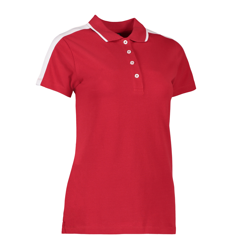 Picture of Ladies polo shirt with contrast band